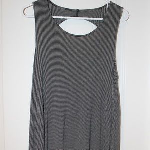 American Eagle- Black and white swing dress